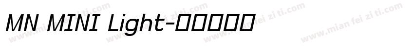 MN MINI Light字体转换